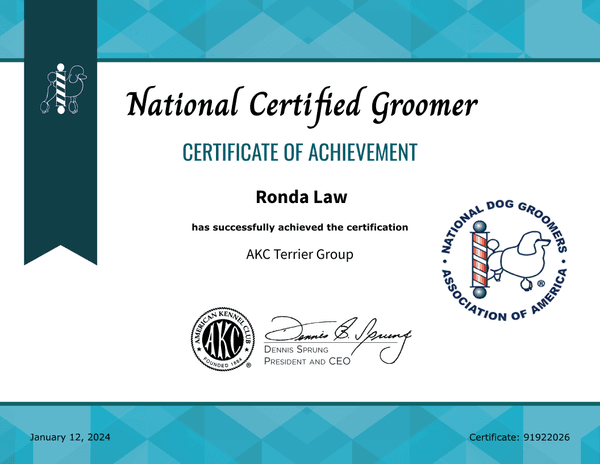 National Certified Groomer